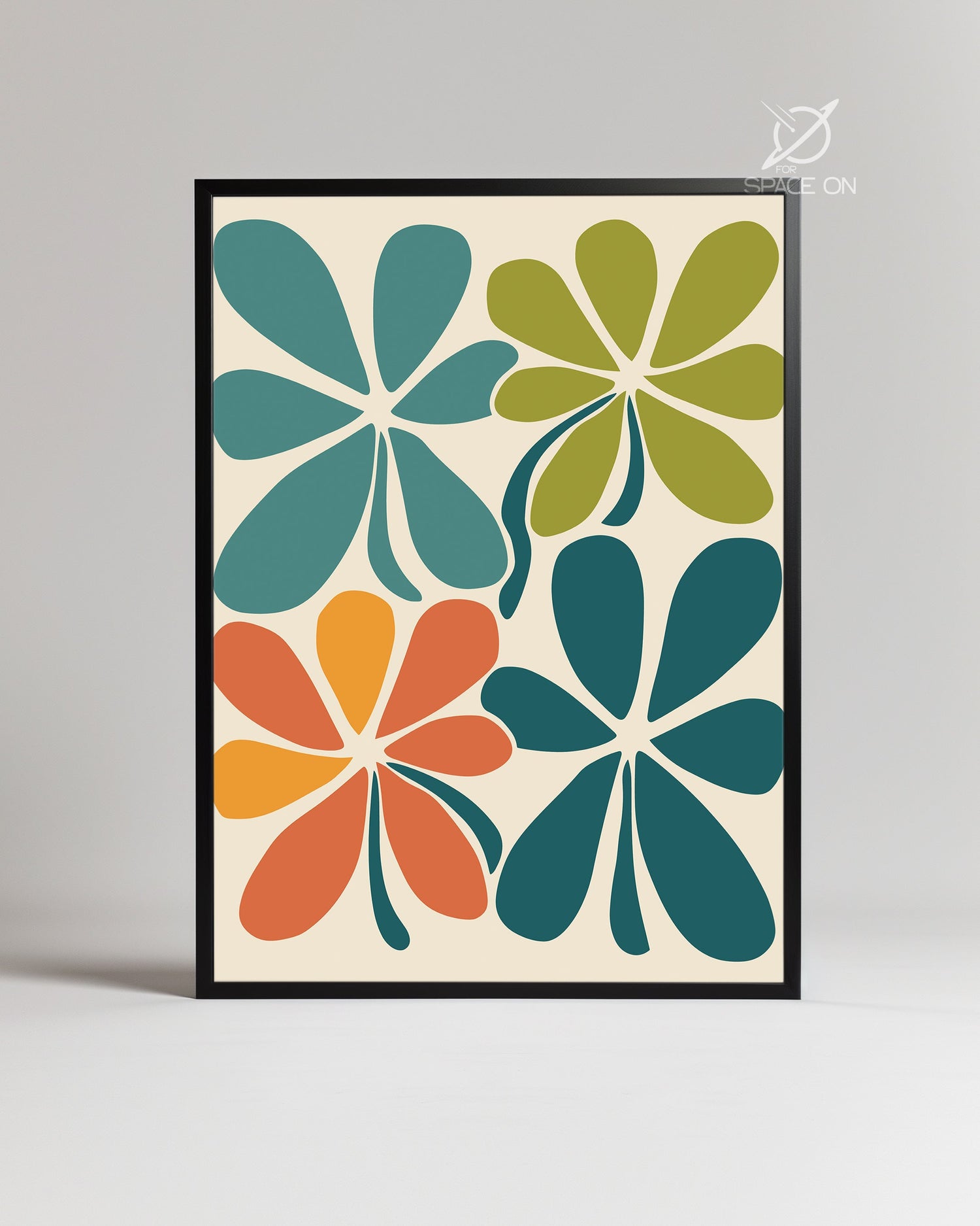 Quad Bloom Poster Tablosu