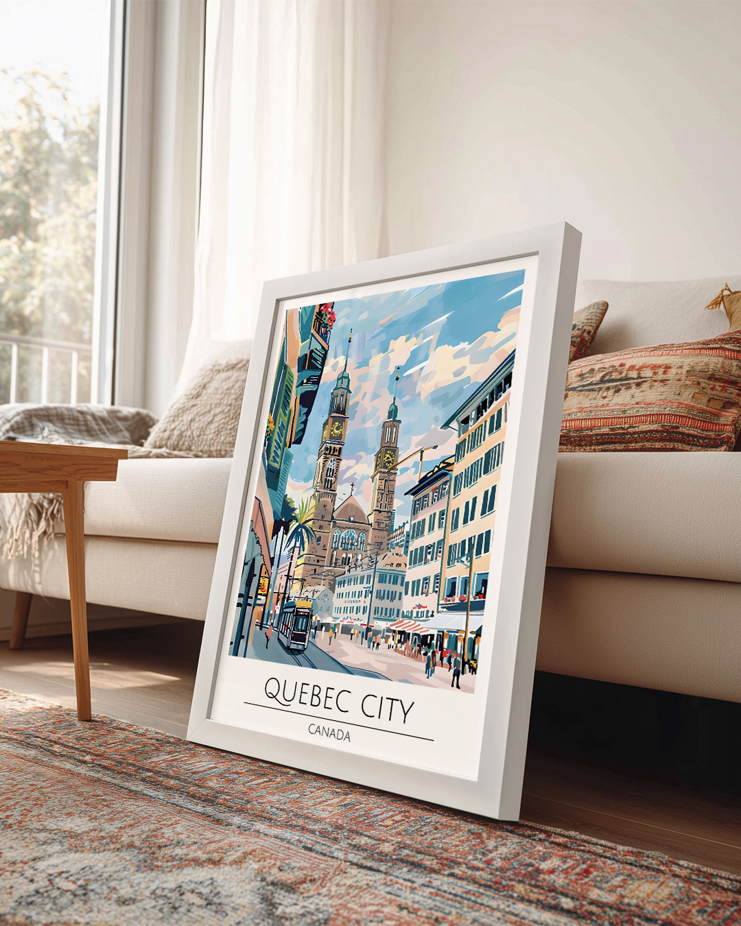 Quebec Şehri Kanadalı Poster Tablosu