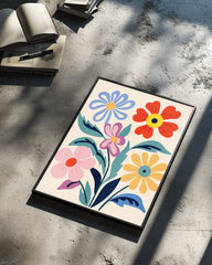 Quintet Floral Poster Tablosu