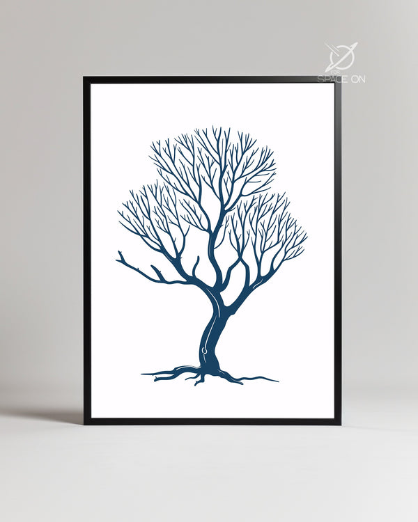 Racine Bleue Poster Tablosu