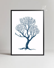 Racine Bleue Poster Tablosu