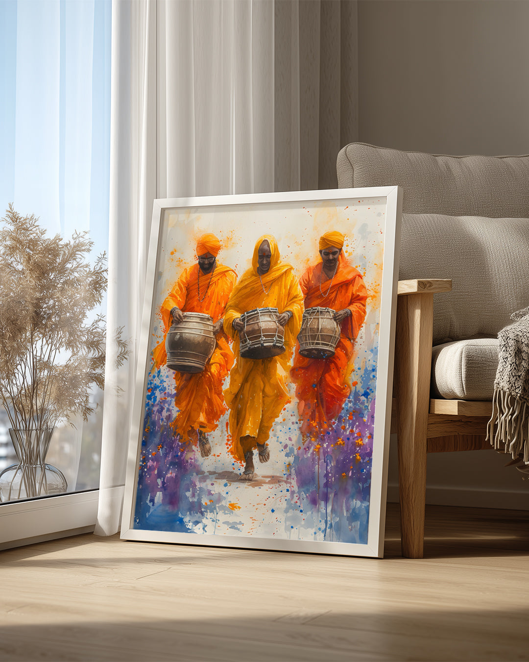 Rahipler Müzik Yürüyüşü - Renkli ve Dinamik Geleneksel Performans Poster Tablosu