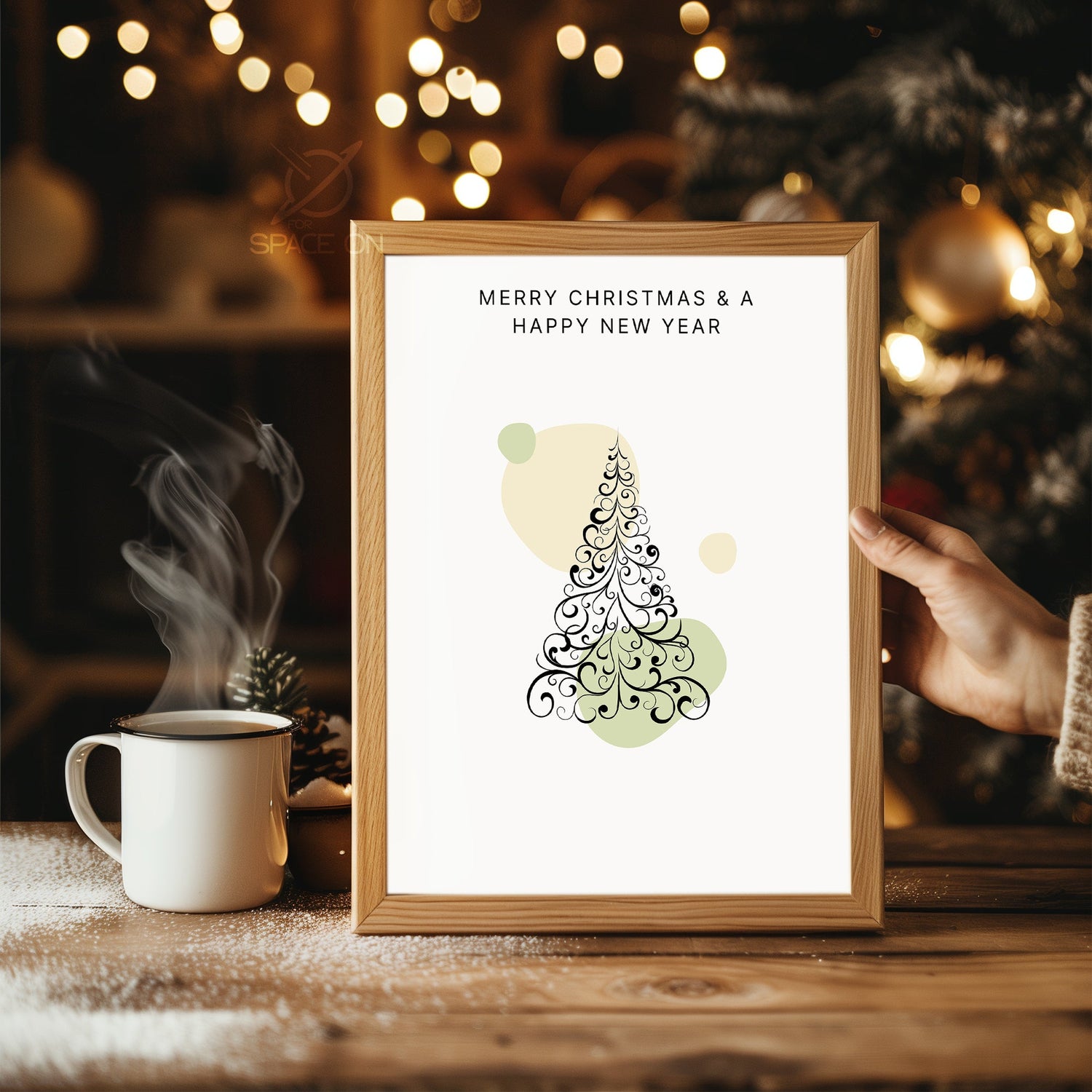 Rainbow Lights Tree Poster Tablosu