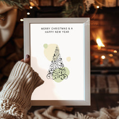 Rainbow Lights Tree Poster Tablosu