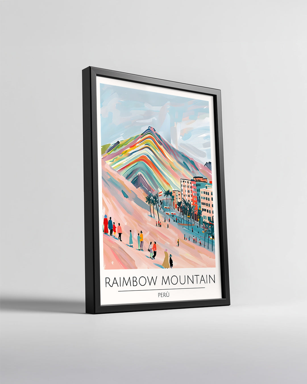 Rainbow Mountain Peru Poster Tablosu