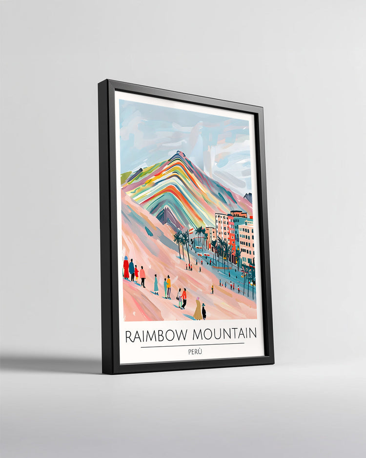 Rainbow Mountain Peru Poster Tablosu