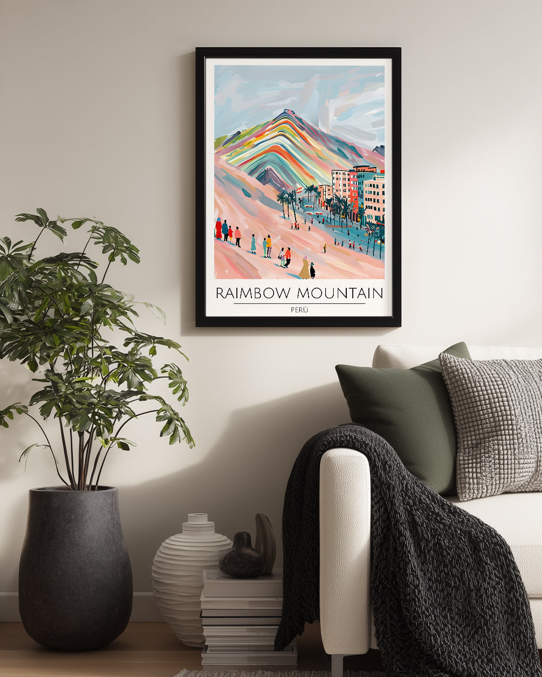 Rainbow Mountain Peru Poster Tablosu