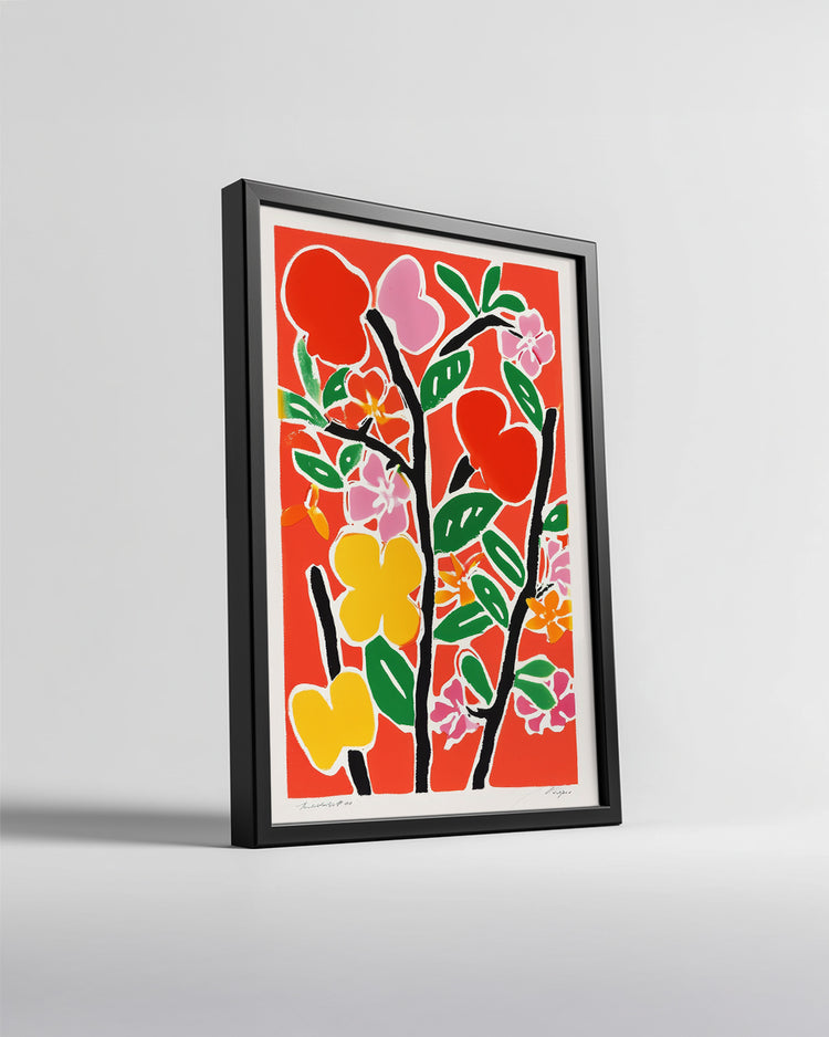 Red Bloom Poster Tablosu
