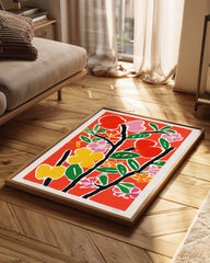 Red Bloom Poster Tablosu