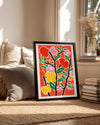 Red Bloom Poster Tablosu