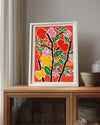Red Bloom Poster Tablosu