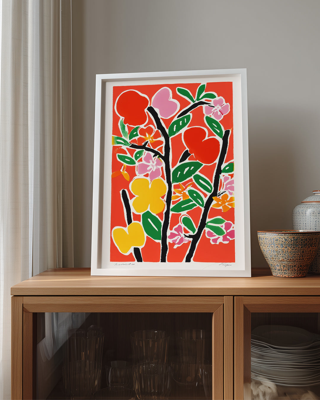 Red Bloom Poster Tablosu