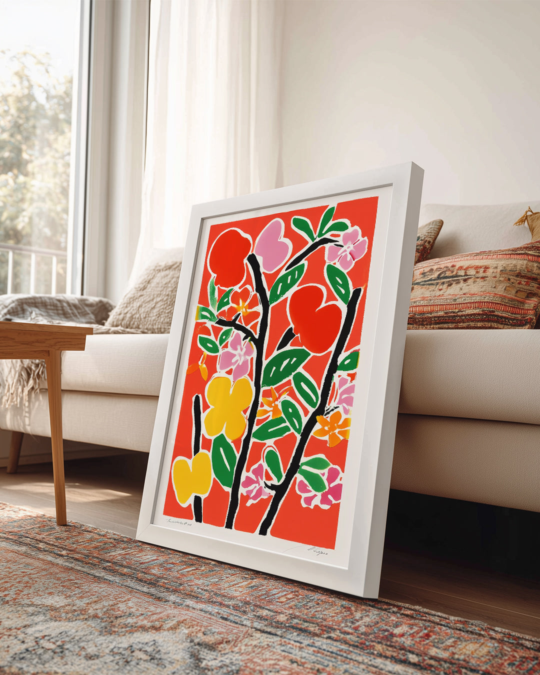 Red Bloom Poster Tablosu