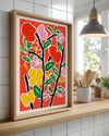 Red Bloom Poster Tablosu