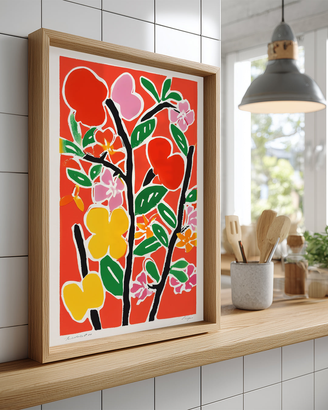 Red Bloom Poster Tablosu