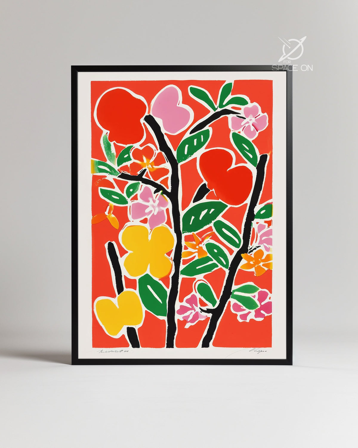 Red Bloom Poster Tablosu