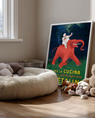 Red Elephant Poster Tablosu