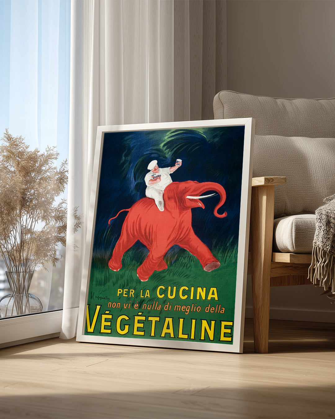 Red Elephant Poster Tablosu