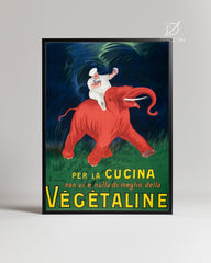 Red Elephant Poster Tablosu