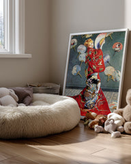 Red Fan Poster Tablosu