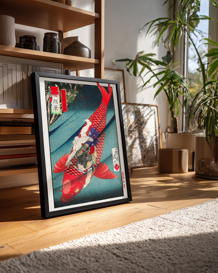 Red Koi Poster Tablosu