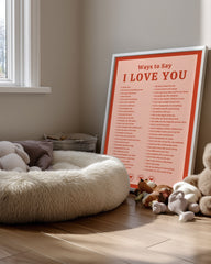 Red Love Poster Tablosu