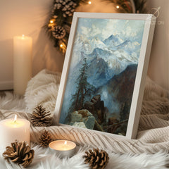 Red Ornament Tree Poster Tablosu