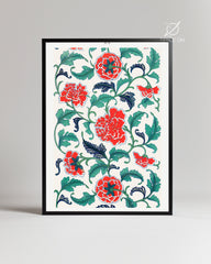Red Peony Poster Tablosu