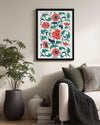 Red Peony Poster Tablosu