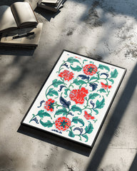 Red Peony Poster Tablosu