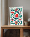 Red Peony Poster Tablosu
