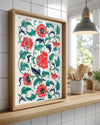 Red Peony Poster Tablosu