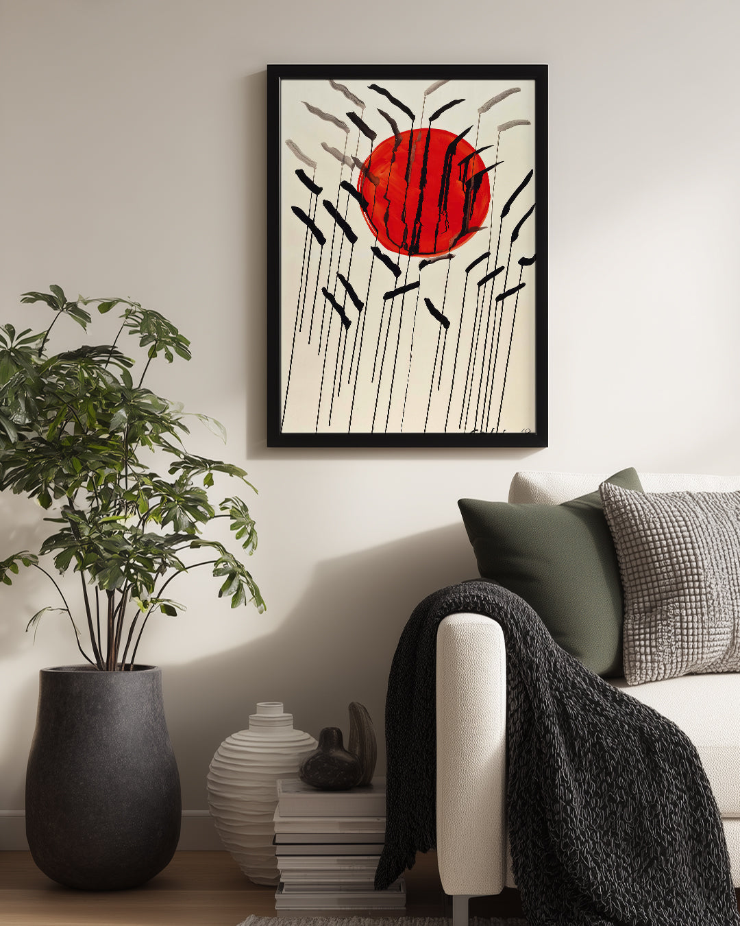 Red Sun Poster Tablosu