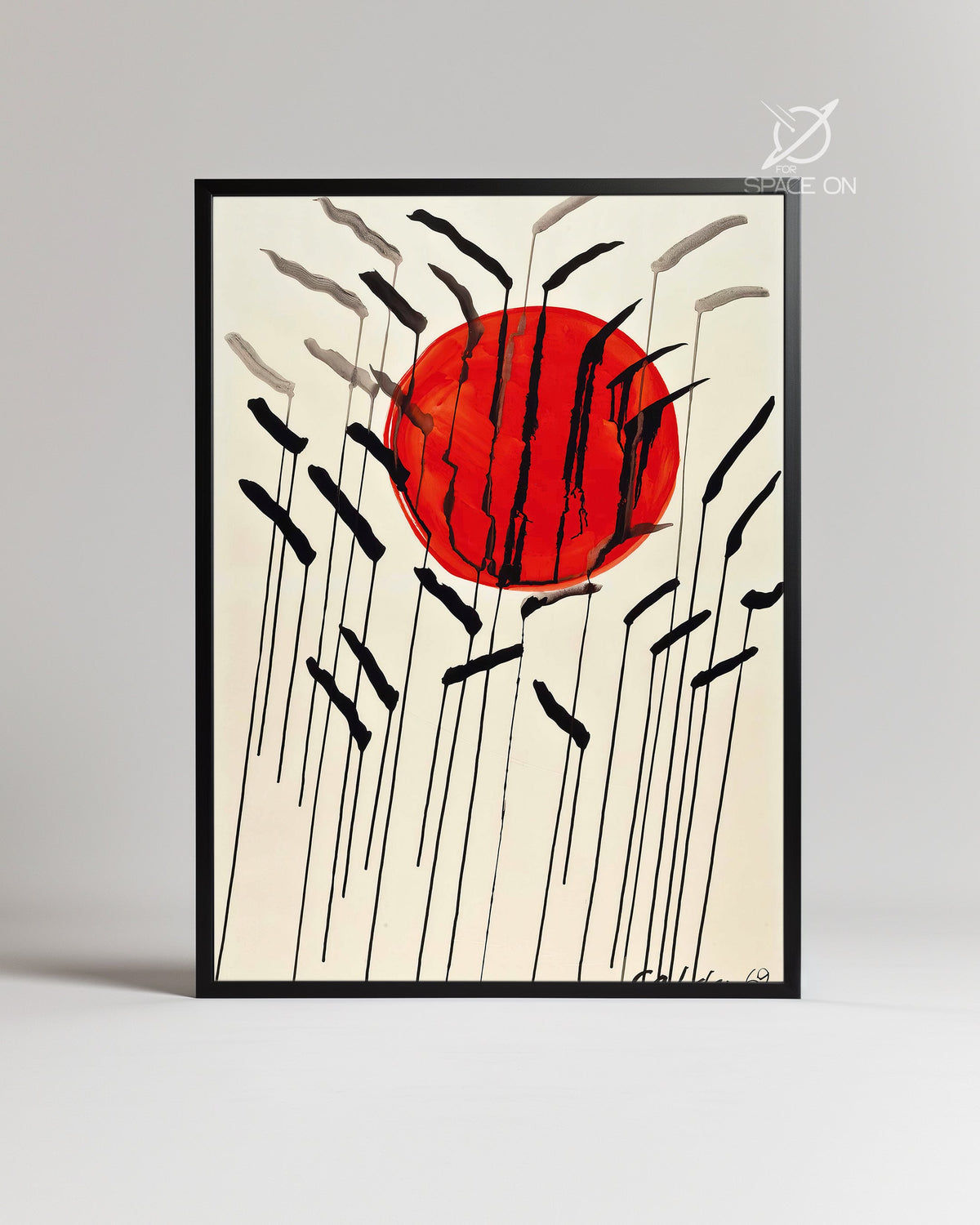Red Sun Poster Tablosu