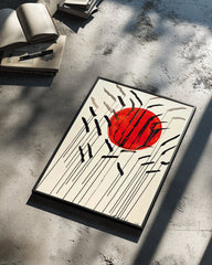 Red Sun Poster Tablosu