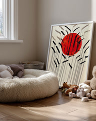 Red Sun Poster Tablosu