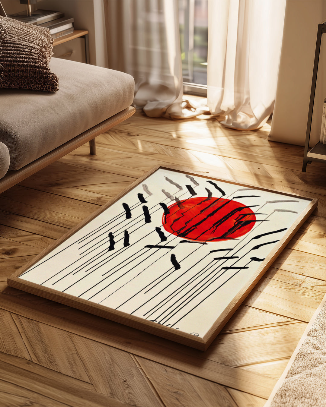 Red Sun Poster Tablosu
