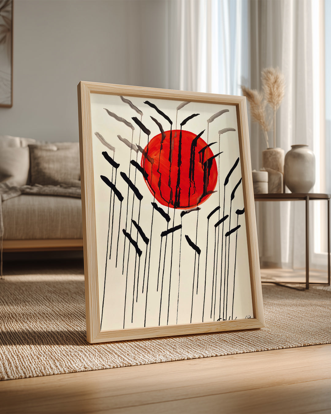 Red Sun Poster Tablosu