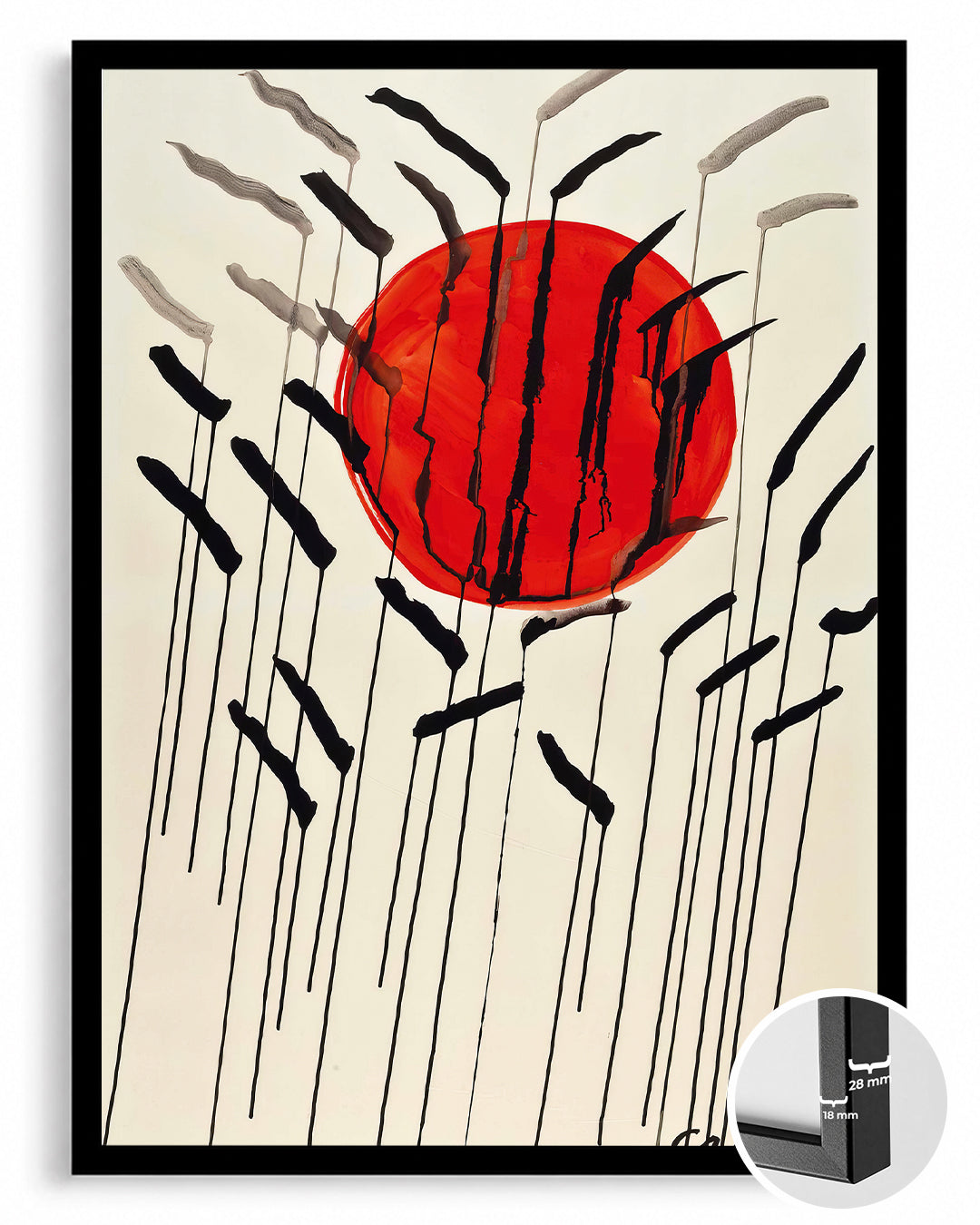 Red Sun Poster Tablosu
