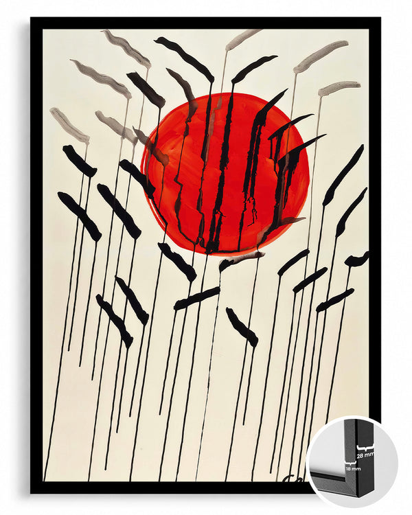 Red Sun Poster Tablosu