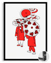 Red Umbrellas Poster Tablosu
