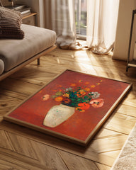 Red Vase Poster Tablosu