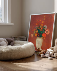 Red Vase Poster Tablosu