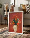 Red Vase Poster Tablosu