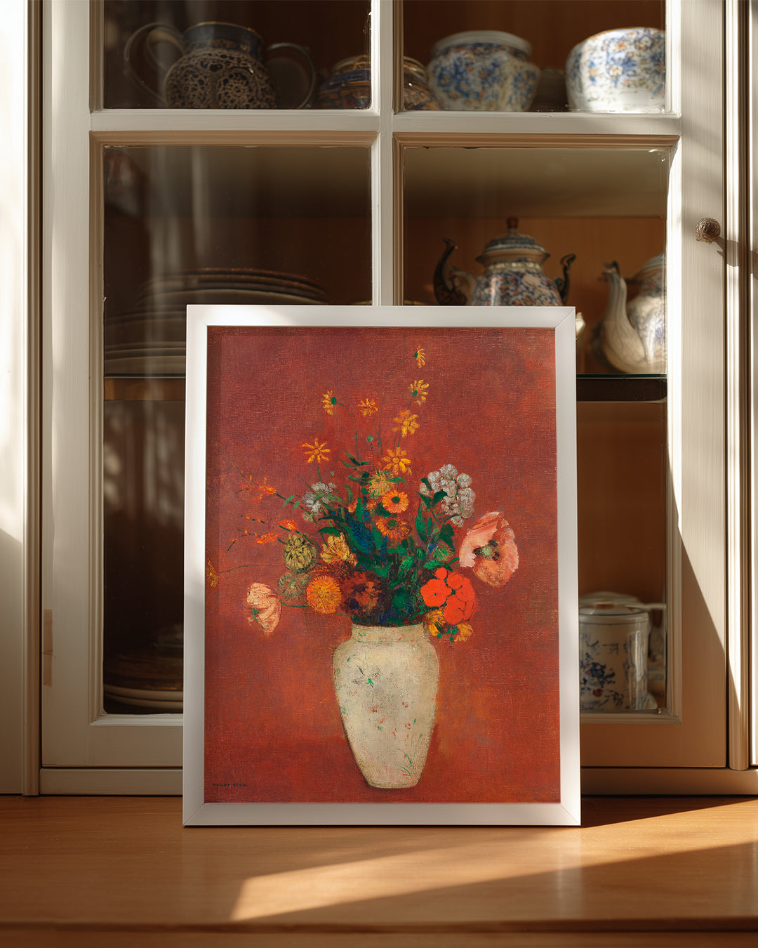 Red Vase Poster Tablosu