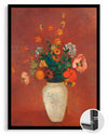 Red Vase Poster Tablosu