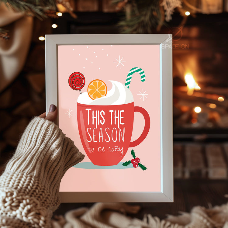 Reindeer Silhouette Art Poster Tablosu