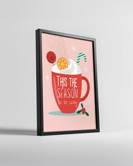 Reindeer Silhouette Art Poster Tablosu