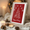 Reindeer In Snow Poster Tablosu