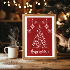 Reindeer In Snow Poster Tablosu